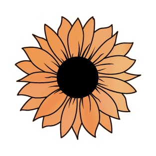 Aesthetic Sunflower Design T-Shirt