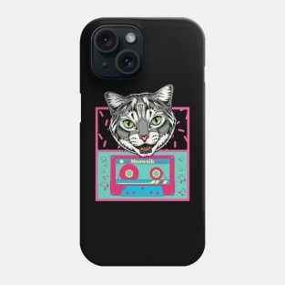 Retro Meowsik-Cat and Music lovers- Phone Case