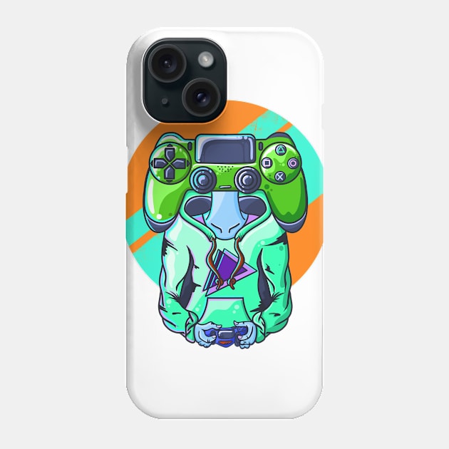 Gamer Head Green Phone Case by nataliesnow24