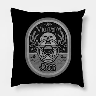 Witch Potion Label Pillow