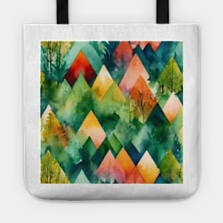 Watercolor Geometric Tote