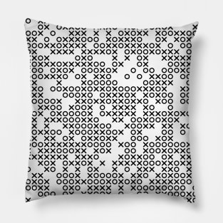Abstract noughts and crosses pattern Pillow