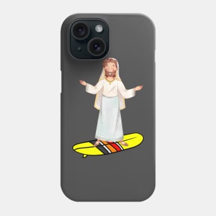 Jesus Surfing Phone Case