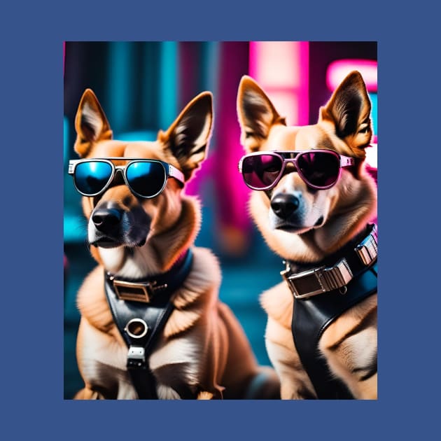 TWO COOL SPACE DOGS DESIGN by The C.O.B. Store