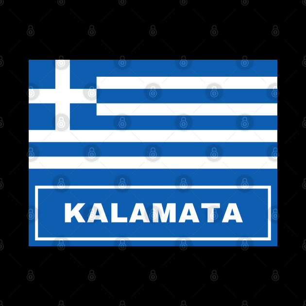 Kalamata City with Greek Flag by aybe7elf