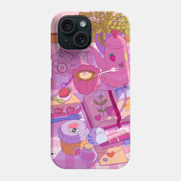 Bunny (evening tea) Phone Case by Two elephants 