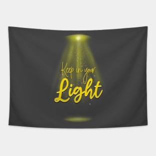 Keep In Your Light - Yellow White Tapestry