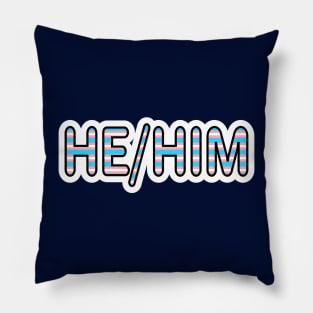 He/Him trans flag Pillow