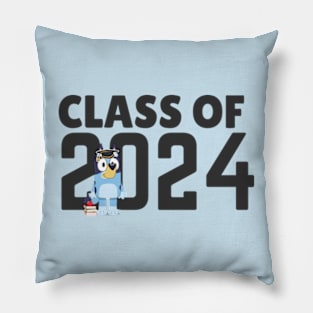 bluey senior graduation class of 2024 Pillow