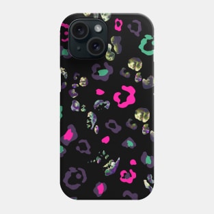 animalier modern	black magenta Phone Case