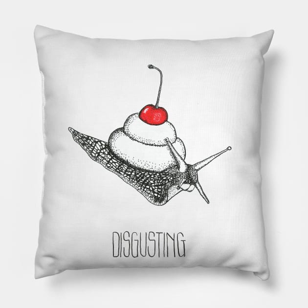 Snail cup cake Pillow by Créa'RiBo