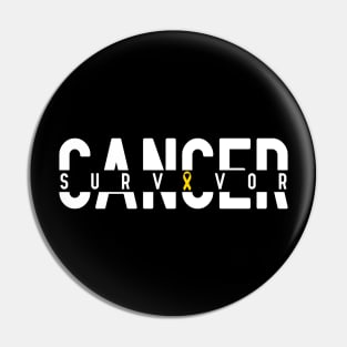 Childhood Cancer Survivor - Gold Ribbon Awareness Pin