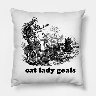 Cat lady goals funny Viking freya spinster childfree Pillow
