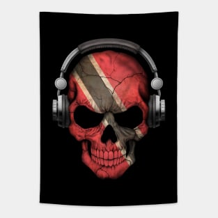 Dark Skull Deejay with Trinidadian Flag Tapestry