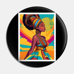 Afrocentric Black Queen Gift Pin