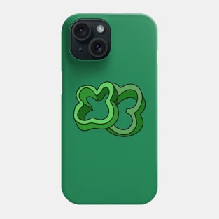 Green Chopped Bell Pepper Slices Phone Case