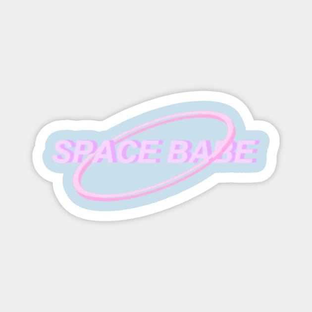 Space Babe Magnet by Jordan_Yakunan