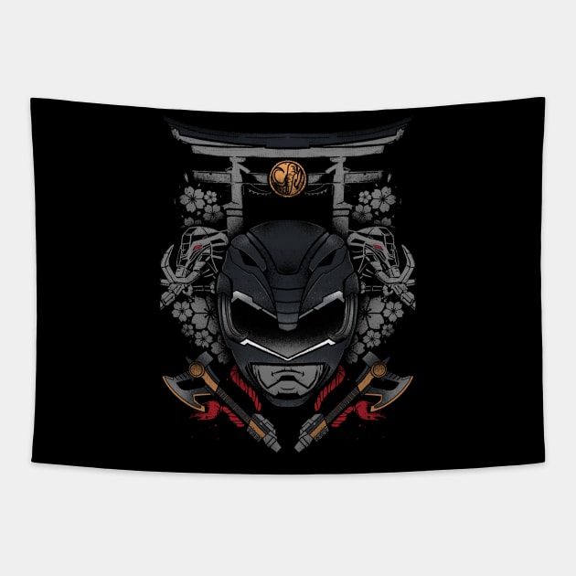 BLack Ranger Tapestry by ramenboy