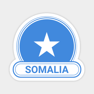 Somalia Country Badge - Somalia Flag Magnet