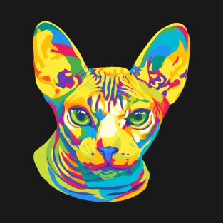 Colorful Sphynx cat T-Shirt