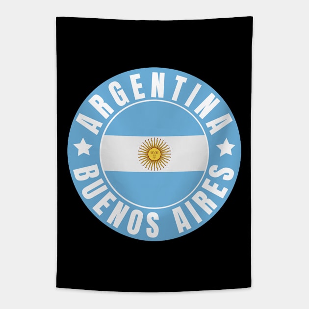 Buenos Aires Tapestry by footballomatic