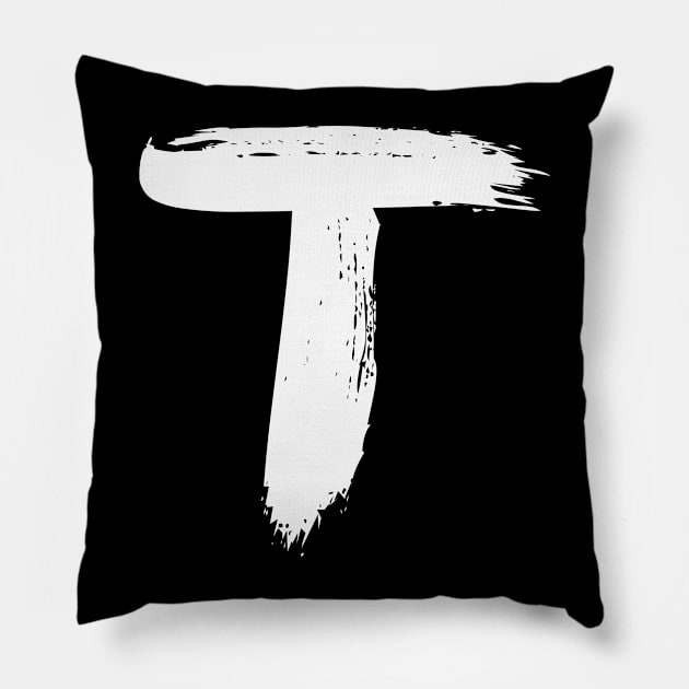 Letter T Pillow by EriEri