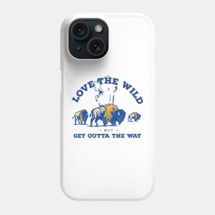 Retro Buffalo & Geyser Yellowstone National Park Travel Gift Shirt Phone Case