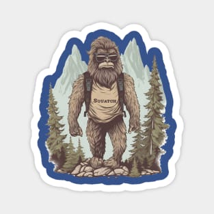 Dope Sasquatch in Nature Magnet