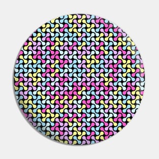 Abstract Pattern Pastel Colors Pin