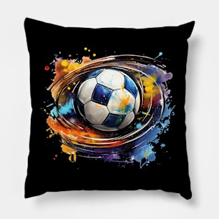 Fantastic colorful soccer ball Pillow