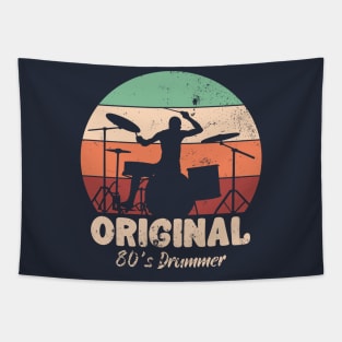 Original 80's Drummer Tapestry