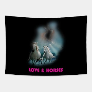 Love & Horses design Tapestry