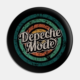 Depeche Mode // Retro Circle Crack Vintage Pin