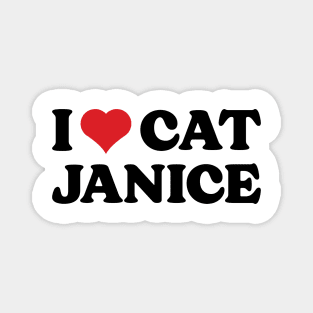 I Heart Cat Janice v2 Magnet