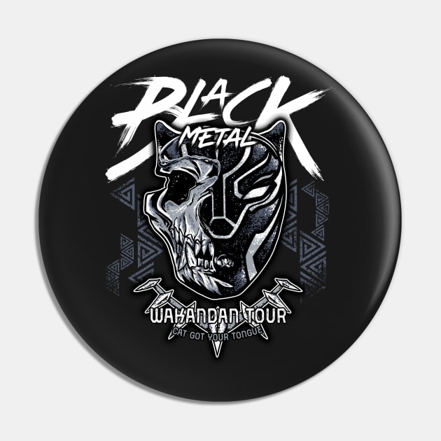 Black Metal Pin by MitchLudwig