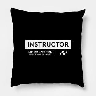 Instructor - White Logo Pillow