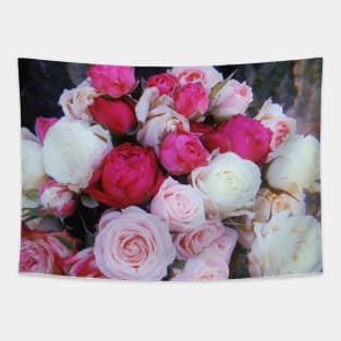 Beautiful Pink Roses Tapestry