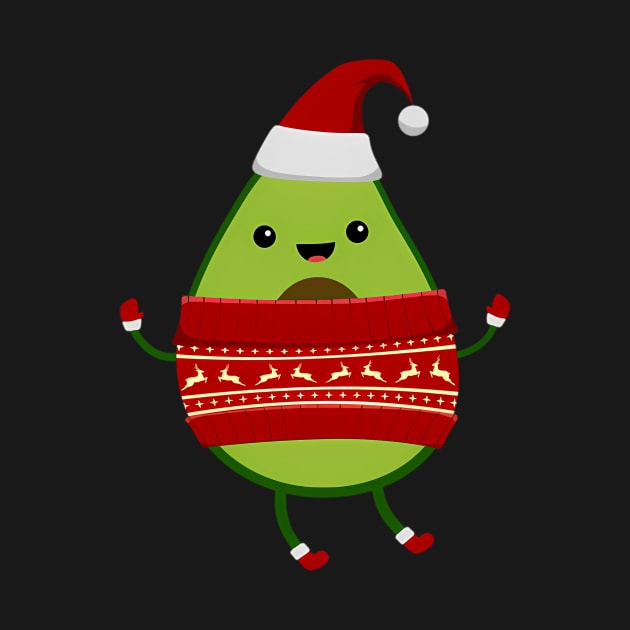 Avocado With Santa And Ugly Vegan by klei-nhanss