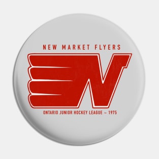 Defunct New Market Flyers Hockey Pin