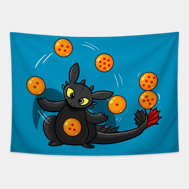 How to train your dragon ball Tapestry by peekxel