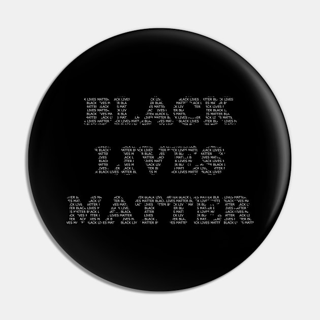 BLACK LIVES MATTER Pin by STRANGER