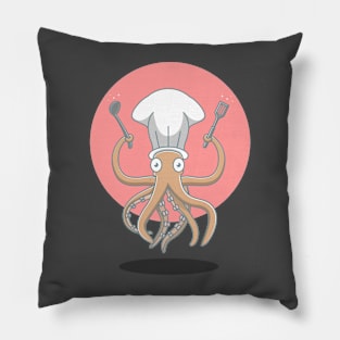 octopus chef Pillow