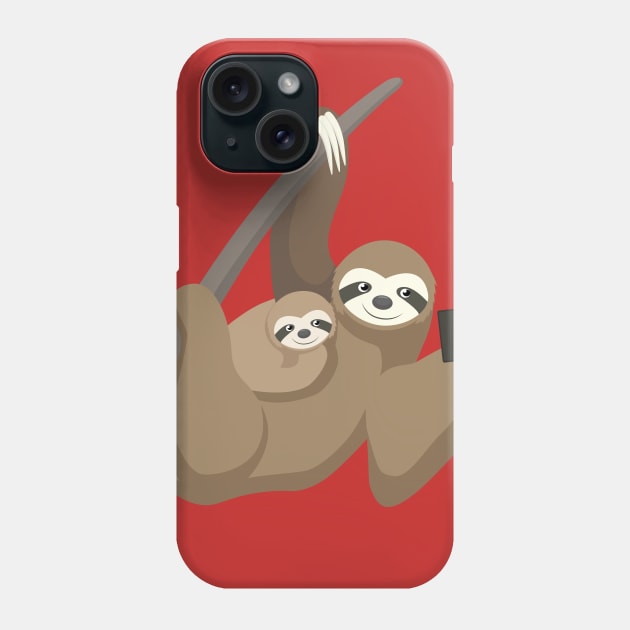 Selfie Sloth Phone Case by KatherineAppleby