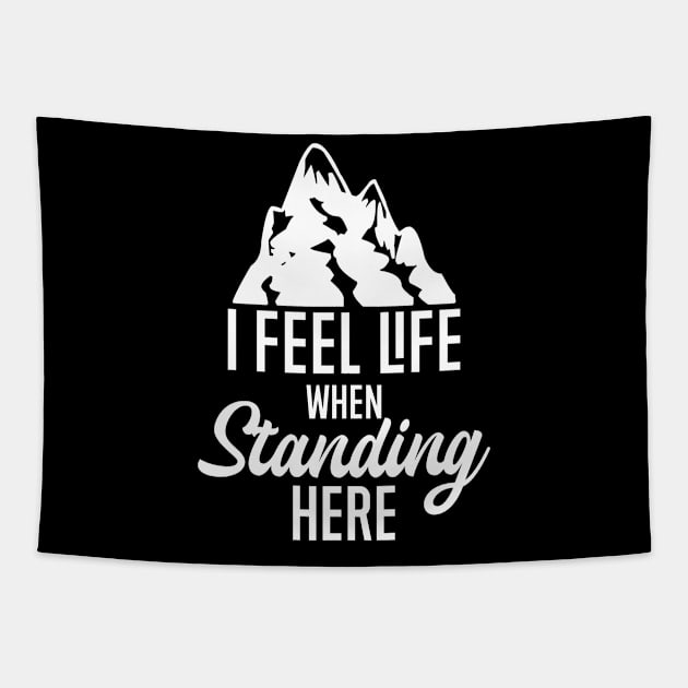 I feel life when standing here Tapestry by FIFTY CLOTH