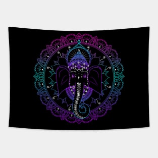 Ganesh multi color mandala Tapestry