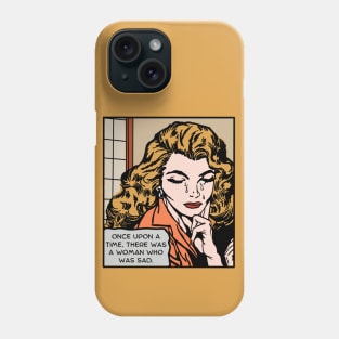 Comic Woman Was Sad Phone Case