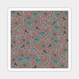 Dinosaur Fossil Pattern Magnet