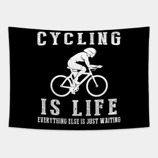 Cycling is Life: Where Waiting Pedals Behind! Tapestry