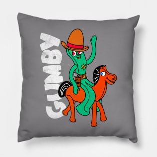 Vintage Distressed Gumby Pillow