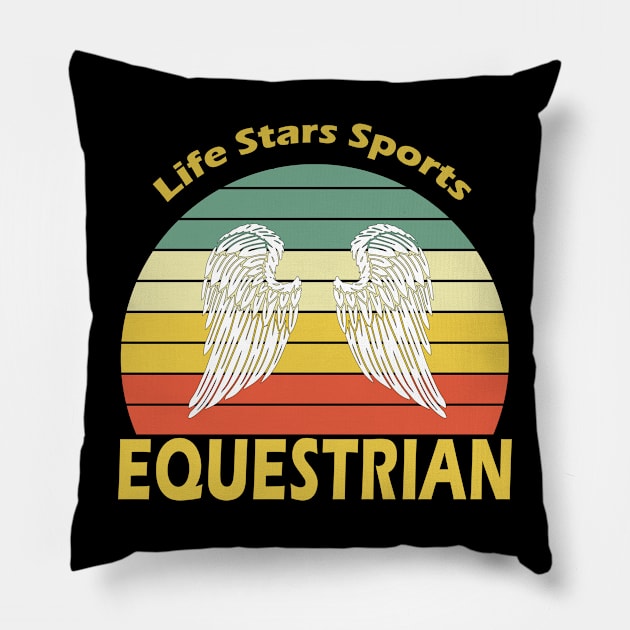 Equestrian Sport Pillow by Hastag Pos